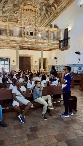 Foto 2 de 4 — Visita da Escola Estadual Agamenon Magalhães