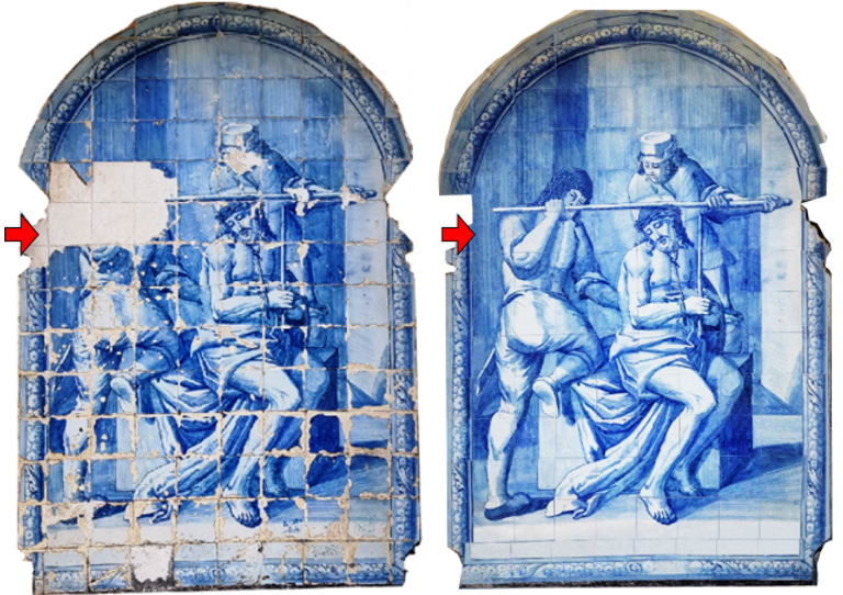 Simulação digital de reconstituição de danos nos azulejos