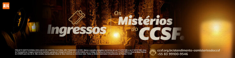 Os Mistérios do CCSF — espetáculo noturno no Centro Cultural São Francisco. Ingressos online e antecipados.